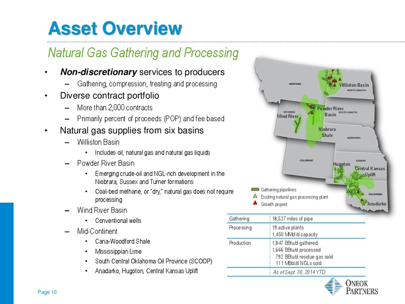RBC Capital Markets MLP Conference – Oneok Partners, L.P. – slide 9