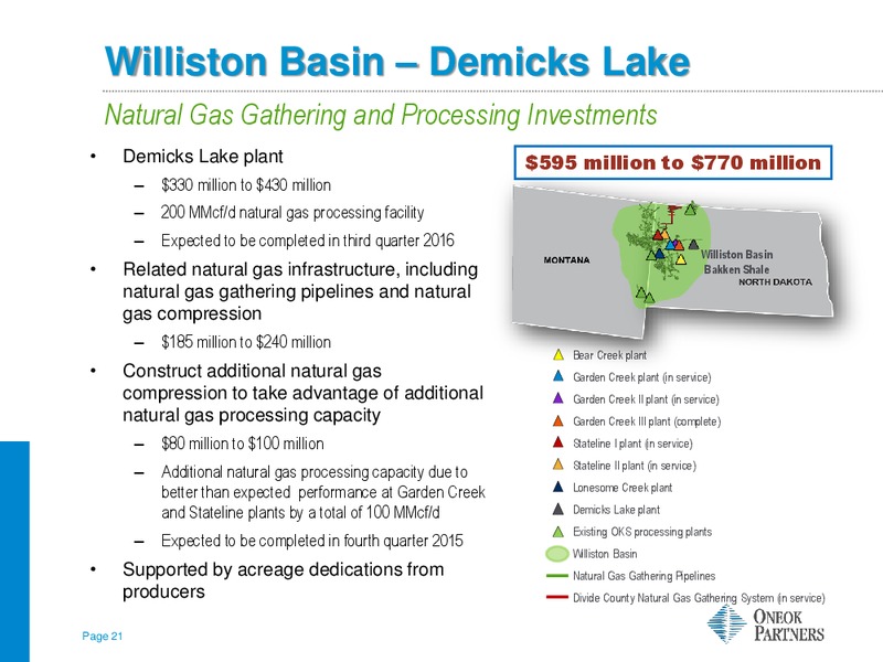 RBC Capital Markets MLP Conference – Oneok Partners, L.P. – slide 20