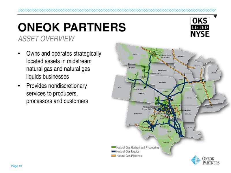 2014 WELLS FARGO ENERGY SYMPOSIUM – Oneok Partners, L.P. – slide 12