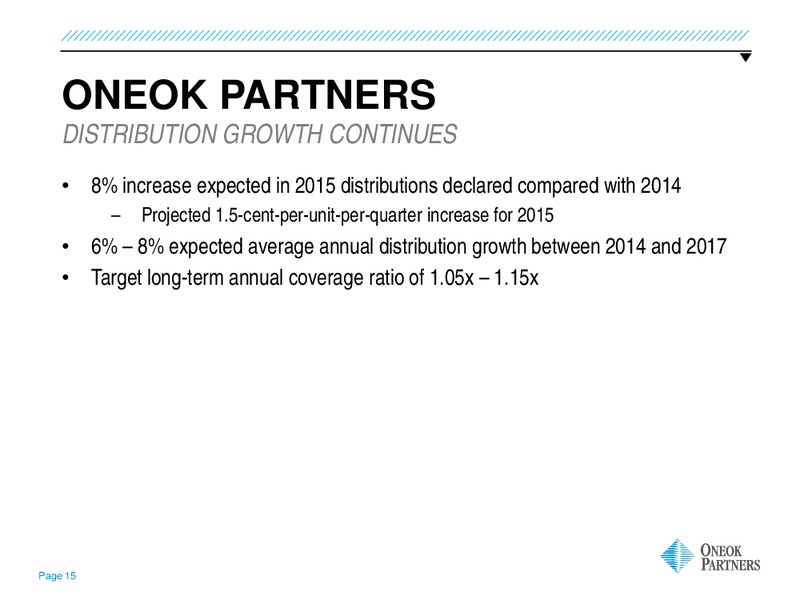 2014 WELLS FARGO ENERGY SYMPOSIUM – Oneok Partners, L.P. – slide 14