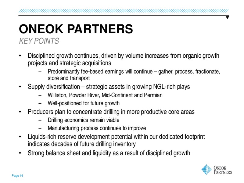2014 WELLS FARGO ENERGY SYMPOSIUM – Oneok Partners, L.P. – slide 15