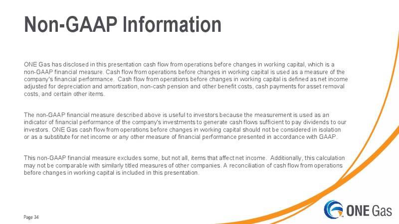 BMO CAPITAL MARKETS UTILITIES PIPELINE – One Gas, Inc. – slide 33