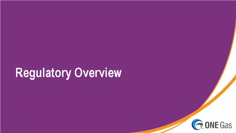 INVESTOR UPDATE – One Gas, Inc. – slide 9