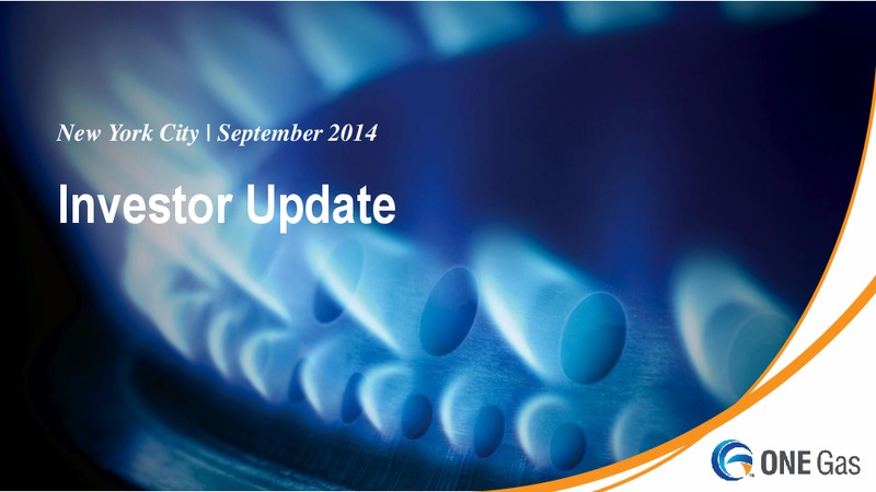 Investor Update – One Gas, Inc. – slide 1