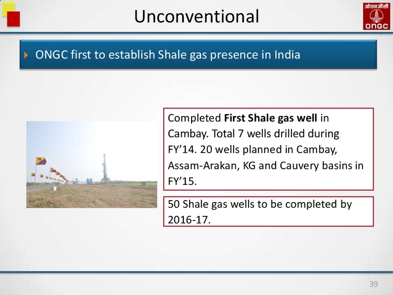 INVESTOR & ANALYSTS' MEET – Ongc Ltd. – slide 39