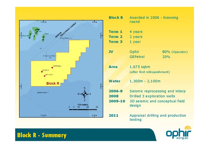 EQUATORIAL GUINEA GAS CONFERENCE – Ophir Energy Plc – slide 2