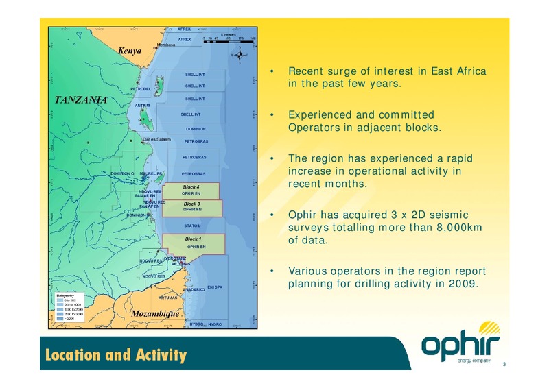 SEPTEMBER 2008 CORPORATE PRESENTATION – Ophir Energy Plc – slide 3