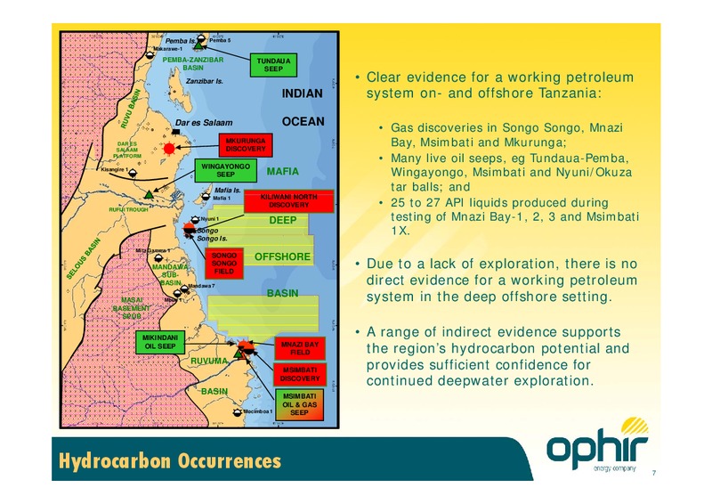 SEPTEMBER 2008 CORPORATE PRESENTATION – Ophir Energy Plc – slide 7