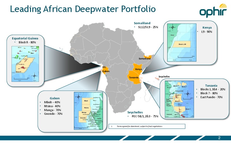 SEPTEMBER 2014 INVESTOR PRESENTATION – Ophir Energy Plc – slide 2