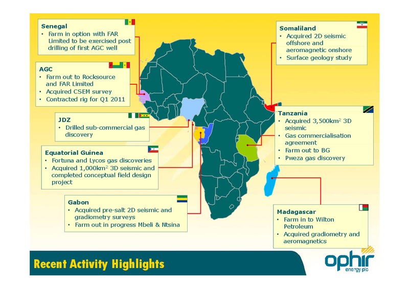 GULF OF GUINEA WEEK – Ophir Energy Plc – slide 3