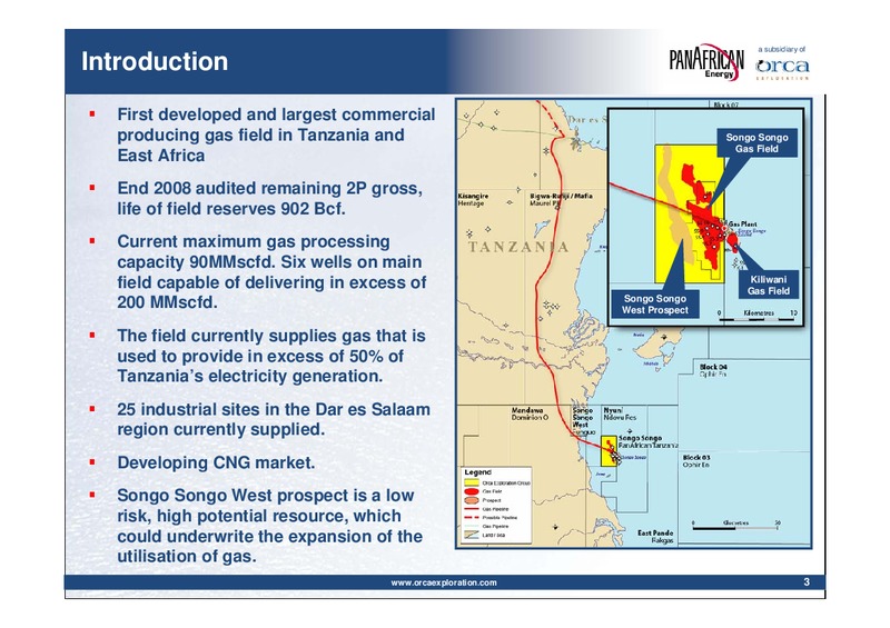 INCREASING RESERVES & EXPANDING GAS DISTRIBUTION – Orca Exploration Group, Inc. – slide 3