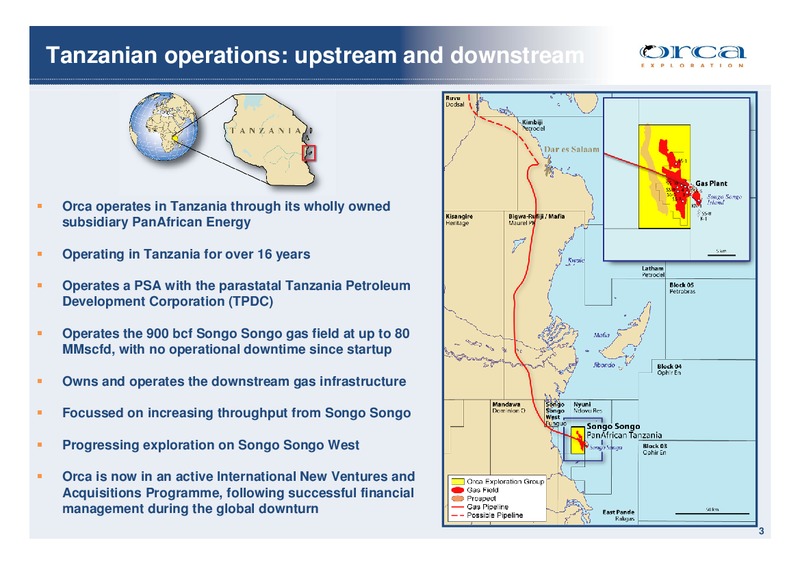 NATURAL GAS EXPANSION IN EAST AFRICA – Orca Exploration Group, Inc. – slide 3