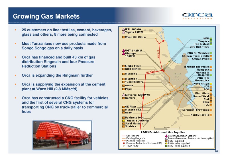 NATURAL GAS EXPANSION IN EAST AFRICA – Orca Exploration Group, Inc. – slide 16