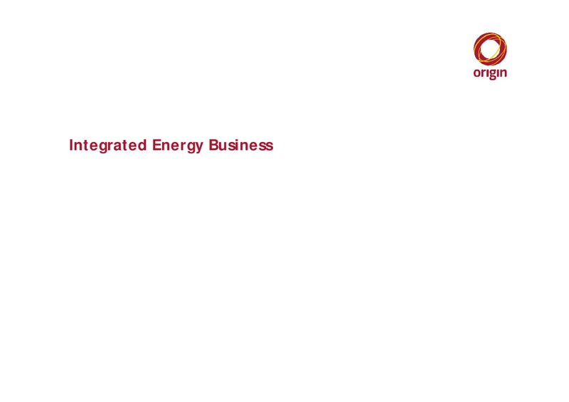 US Roadshow 2014 – Origin Energy Ltd. – slide 7
