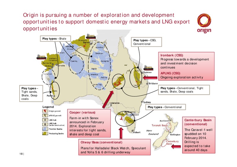 US Roadshow 2014 – Origin Energy Ltd. – slide 18