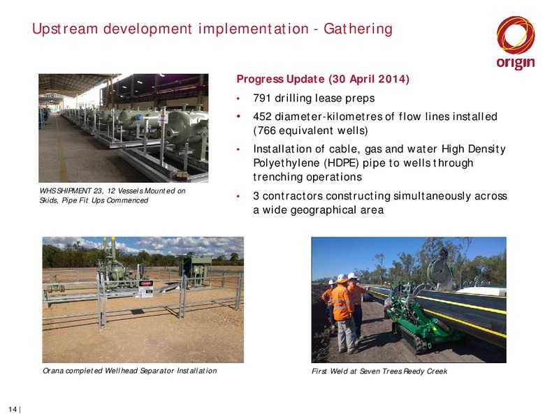 Origin APLNG Operational Review and Asset Visit – Origin Energy Ltd. – slide 13