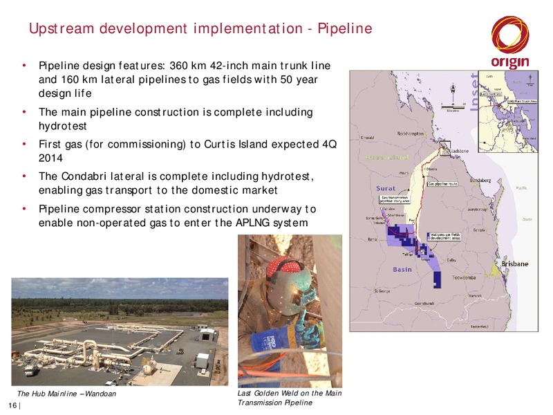 Origin APLNG Operational Review and Asset Visit – Origin Energy Ltd. – slide 15