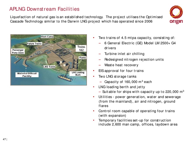 Origin APLNG Operational Review and Asset Visit – Origin Energy Ltd. – slide 46