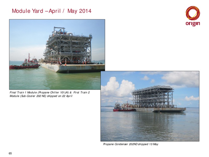Origin APLNG Operational Review and Asset Visit – Origin Energy Ltd. – slide 64