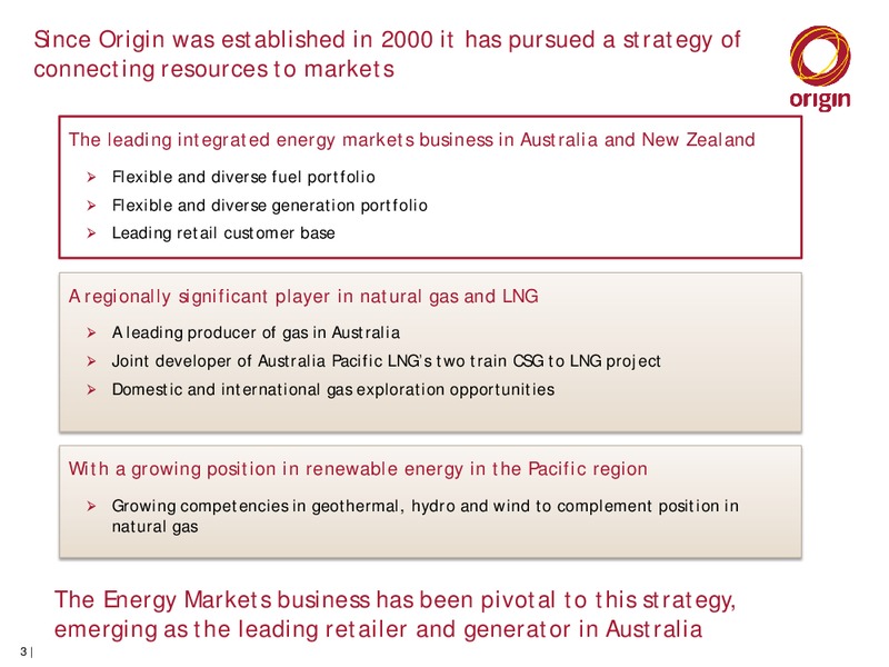 ORG Presentation at UBS Conference – Origin Energy Ltd. – slide 3