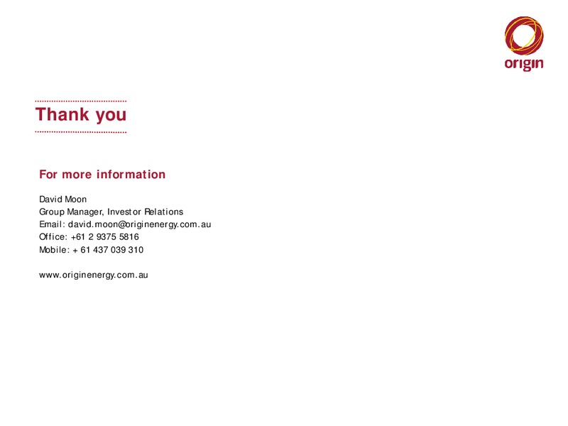 org presentation usb conference – Origin Energy Ltd. – slide 13