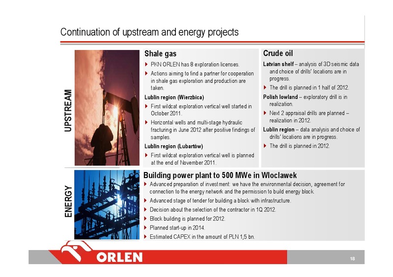 CONSOLIDATED FINANCIAL RESULTS FOR 3 QUARTER 2011 – Orleans Energy Ltd. – slide 18