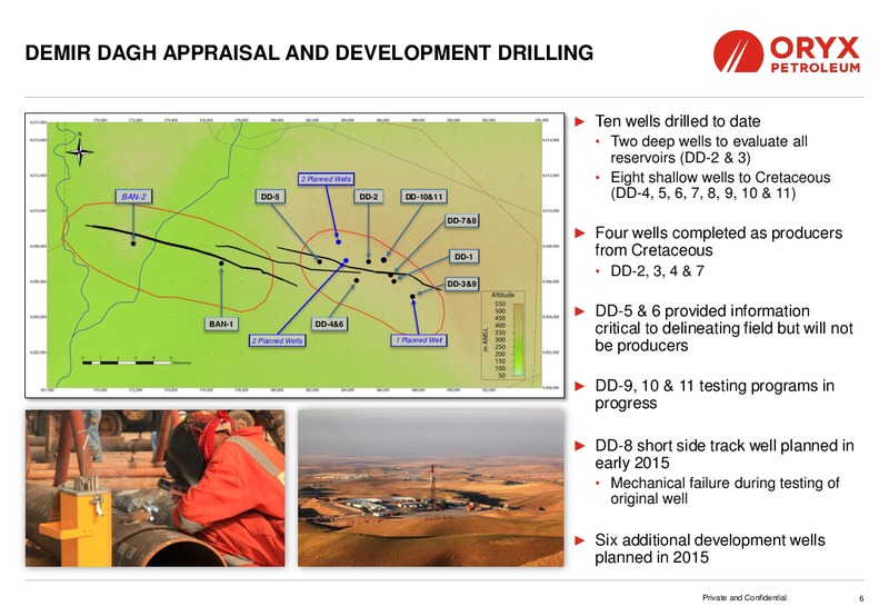 CORPORATE PRESENTATION – Oryx Petroleum Corp – slide 6
