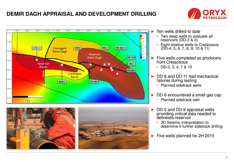INVESTOR PRESENTATION – Oryx Petroleum Corp – slide 6