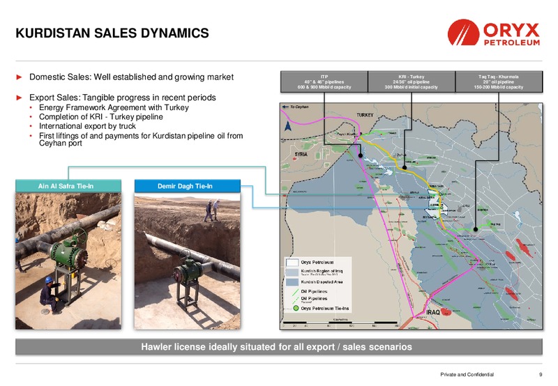 Investor Presentation – Oryx Petroleum Corp – slide 9