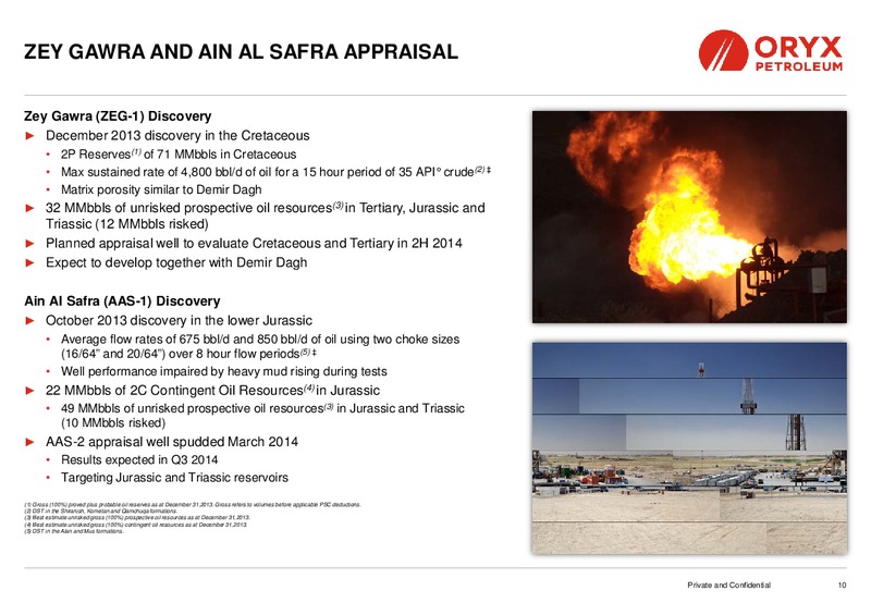 Investor Presentation – Oryx Petroleum Corp – slide 10