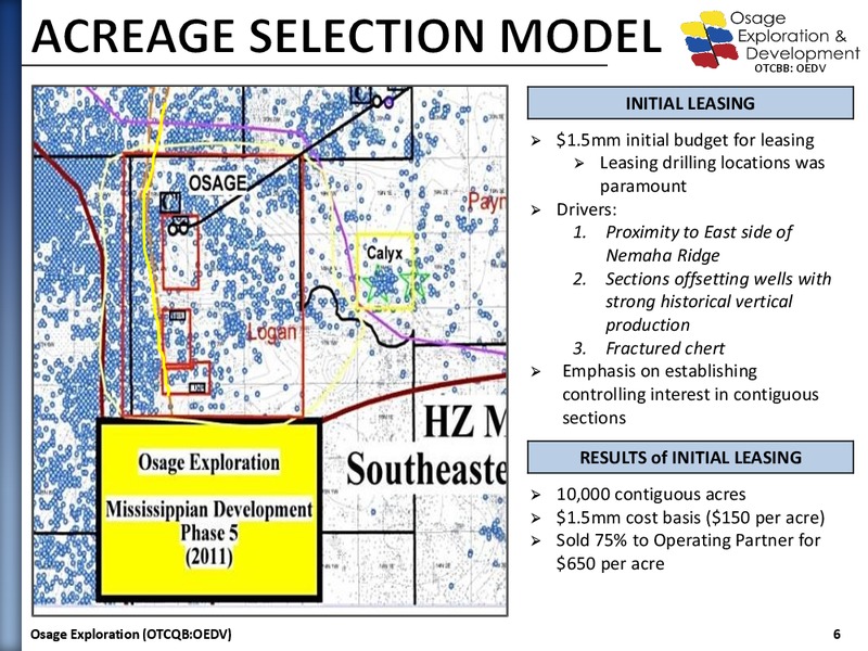 Company Presentation – Osage Exploration and Development, Inc. – slide 5