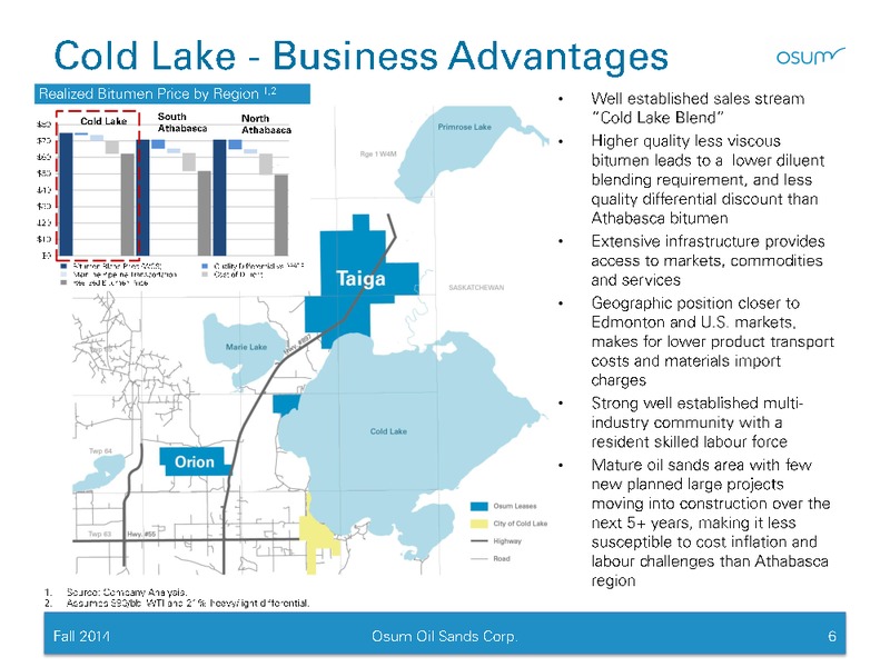 CORPORATE PRESENTATION – Osum Oil Sands Corp – slide 5