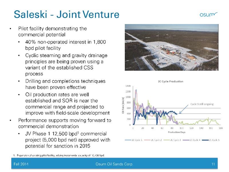 CORPORATE PRESENTATION – Osum Oil Sands Corp – slide 10