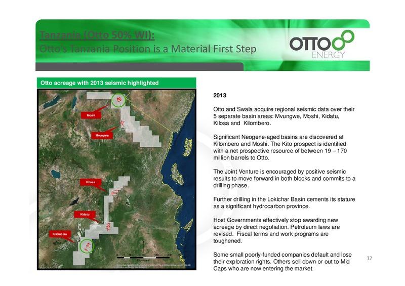 CONFERENCE PRESENTATION – Otto Energy Limited – slide 11