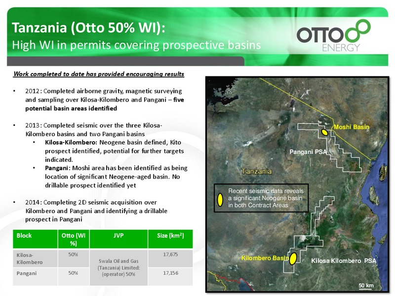 INVESTOR PRESENTATION – Otto Energy Limited – slide 11