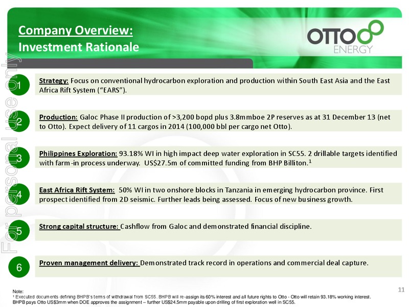 MARCH 2014 INVESTOR PRESENTATION – Otto Energy Limited – slide 10