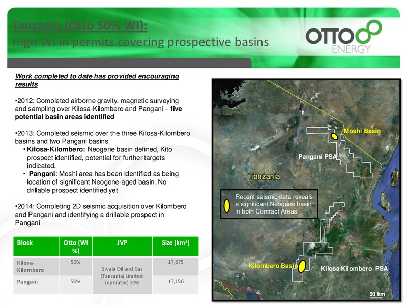 July 2014 Manager of Company Announcements – Otto Energy Limited – slide 6