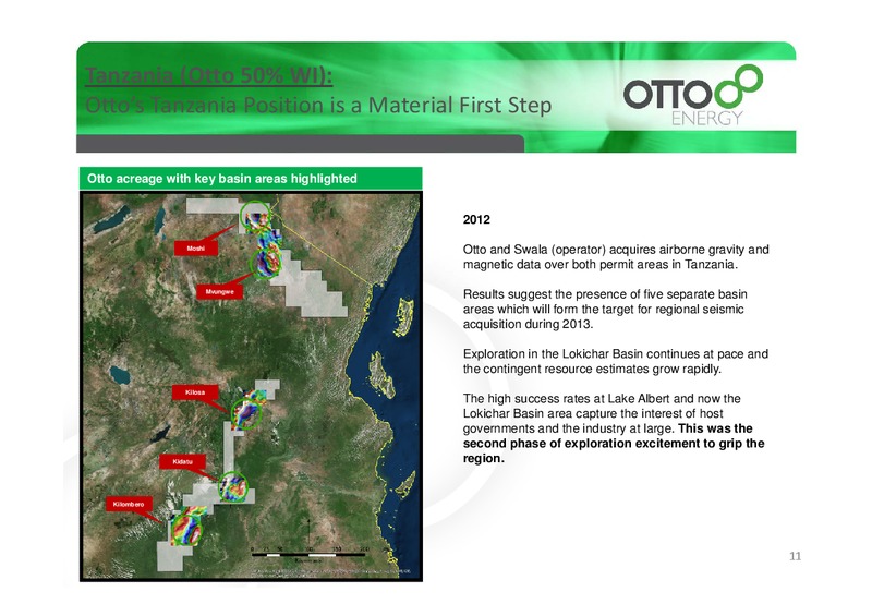 ANNOUNCEMENT CONFERENCE PRESENTATION – Otto Energy Limited – slide 10