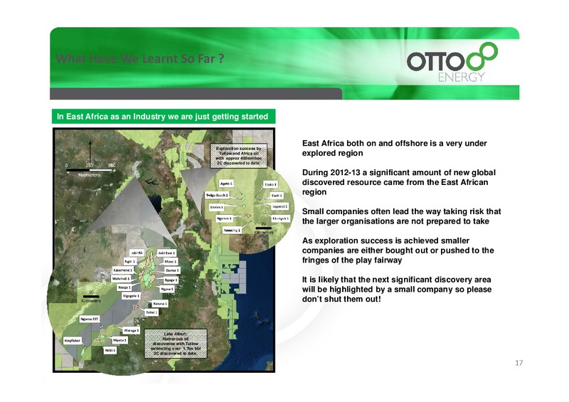 ANNOUNCEMENT CONFERENCE PRESENTATION – Otto Energy Limited – slide 16