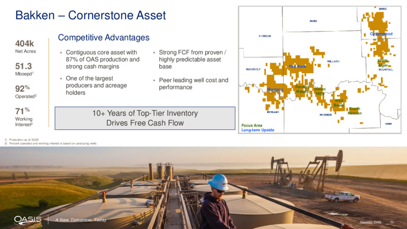 February 2021 Investor Presentation – Oasis Petroleum Inc. – slide 12