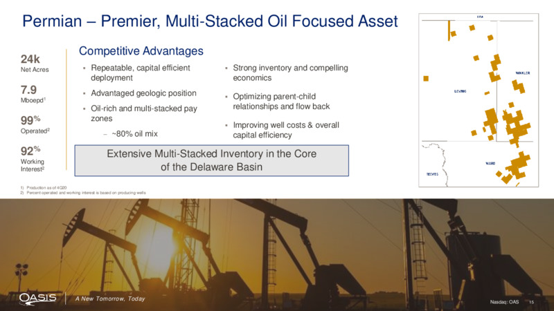 February 2021 Investor Presentation – Oasis Petroleum Inc. – slide 14