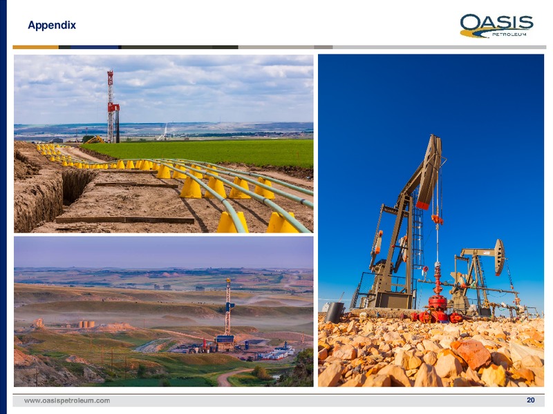February 2020 Investor Presentation – Oasis Petroleum Inc. – slide 19