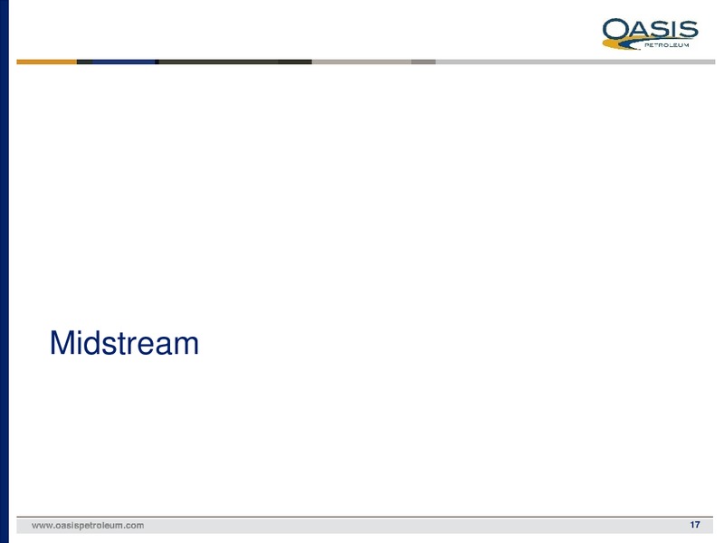 4Q 2018 Earnings Presentation – Oasis Petroleum Inc. – slide 16