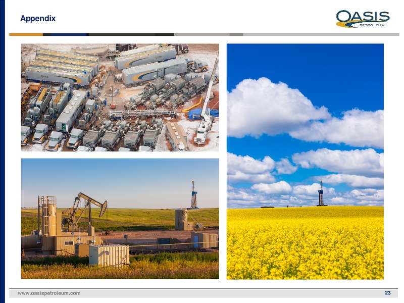 February 2018 Investor Presentation – Oasis Petroleum Inc. – slide 22