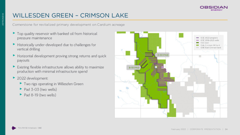 February 2022 Corporate Presentation – Obsidian Energy Ltd. – slide 23