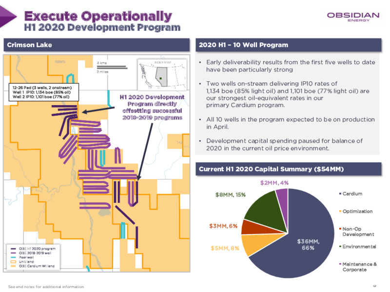 MARCH 2020 Corporate Presentation – Obsidian Energy Ltd. – slide 7