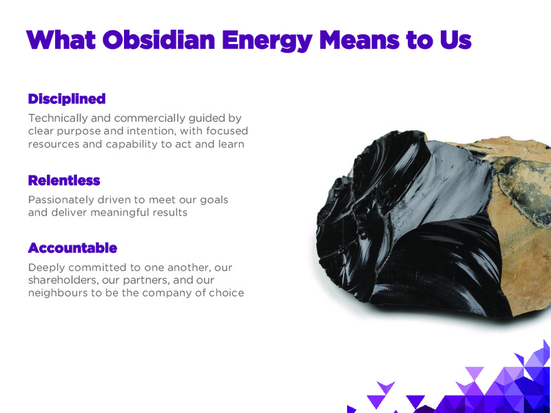 Rebranding Presentation – Obsidian Energy Ltd. – slide 7