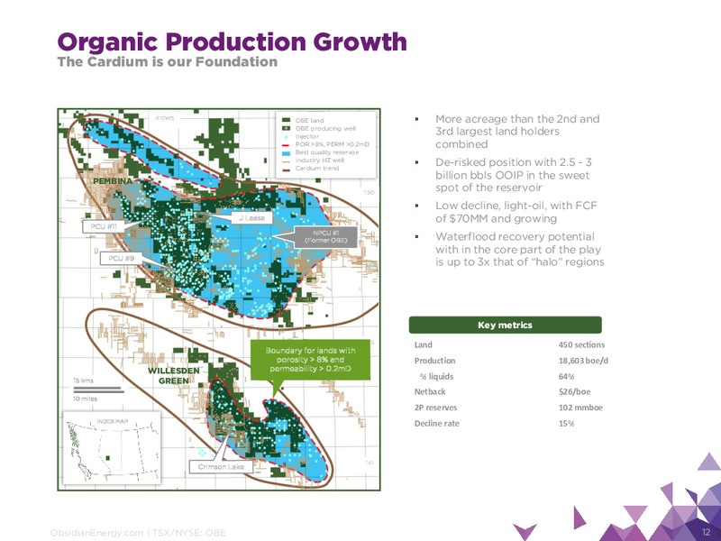July 2017 Corporate Presentation – Obsidian Energy Ltd. – slide 11