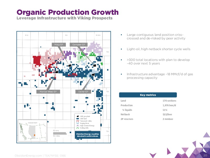 August 2017 Corporate Presentation – Obsidian Energy Ltd. – slide 19