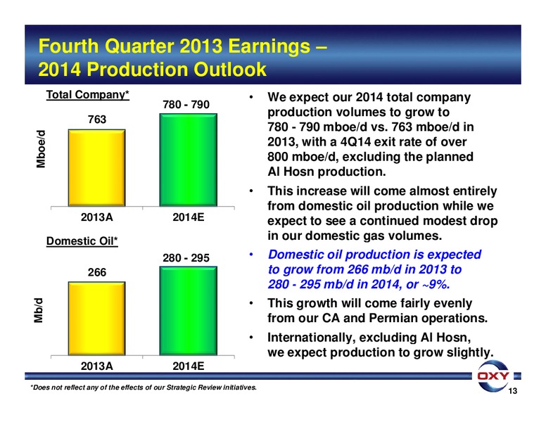 Q4 2013 Earnings Conference Call – Occidental Petroleum Corp – slide 13